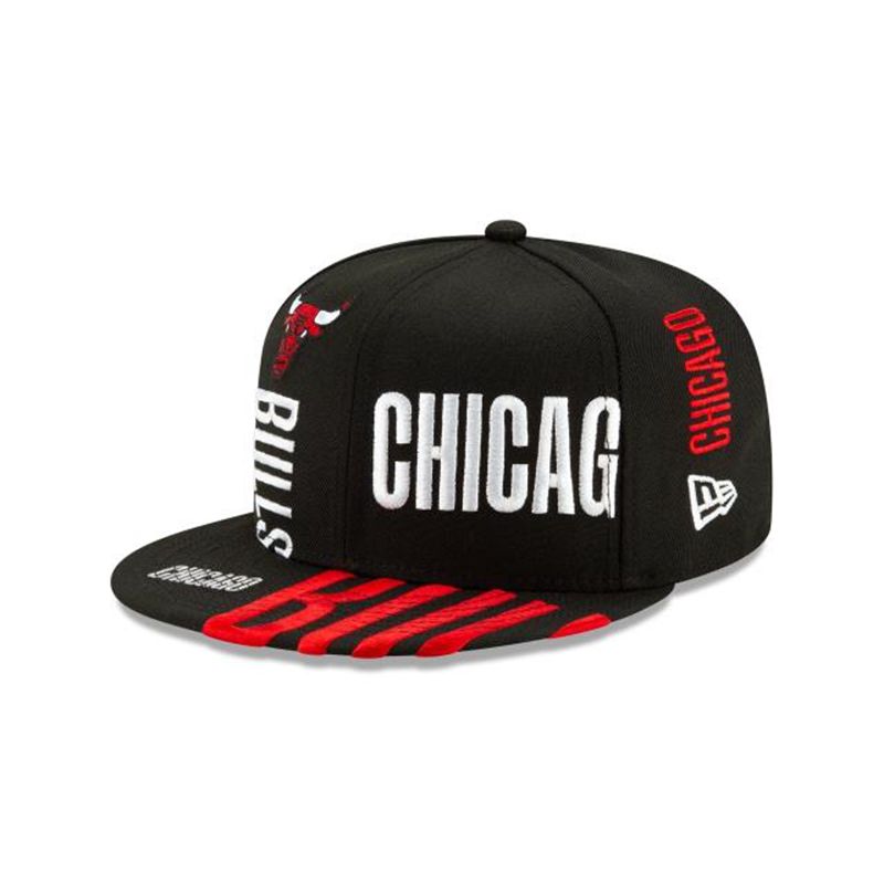 NBA Chicago Bulls Authentics Tip Off Series 59Fifty Fitted (YBS1932) - Black New Era Caps